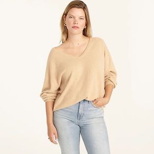 NWT J Crew Cashmere relaxed V-neck sweater